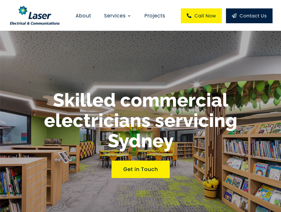 Home page of the Laser Electrical Penrith website