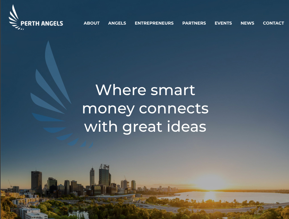 Home page of the Perth Angels website